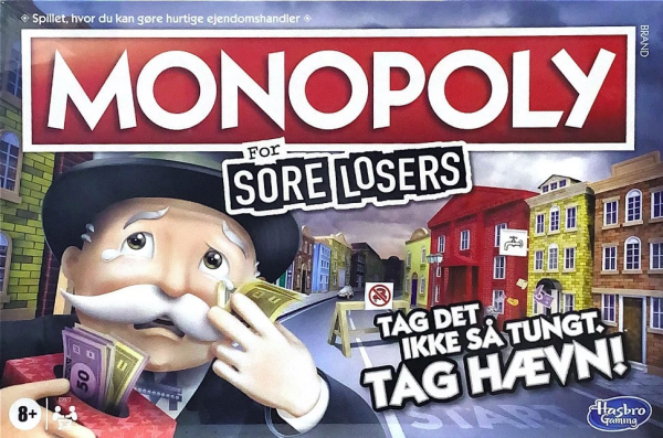 køb Monopoly Sore Losers Dansk spil online tilbud