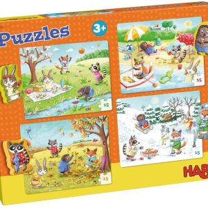 Køb Årstiderne (4 x 15 brikker) Brætspil