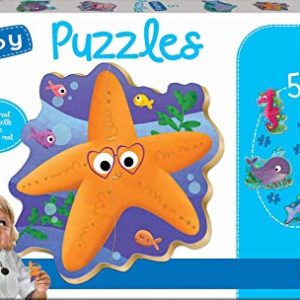 Køb Baby Puzzles - Sea Animals - 2-4 brikker Brætspil
