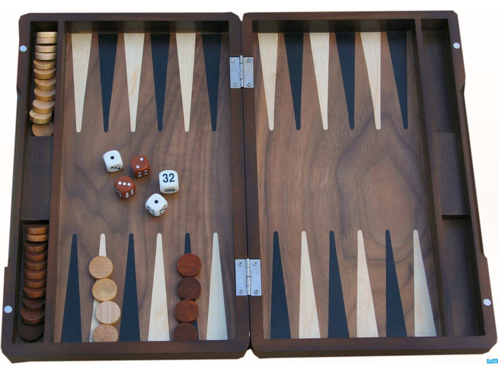 Køb Backgammon i Træ Brætspil