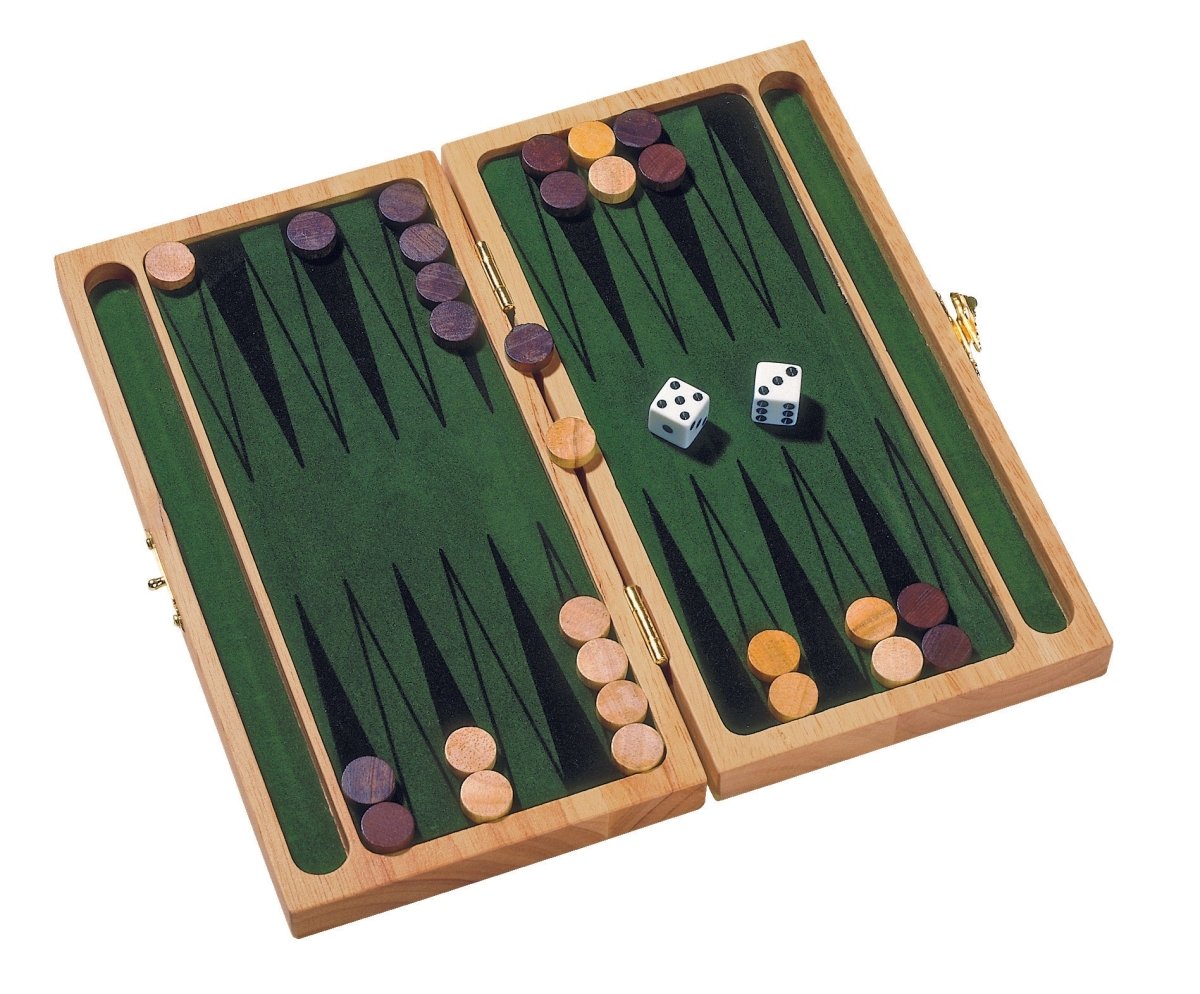 Køb Backgammon i træ Brætspil