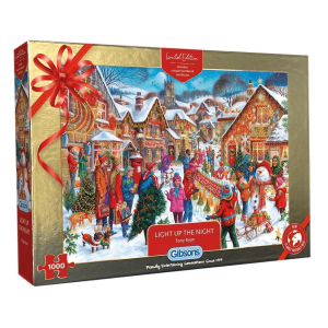 Køb Christmas Limited Edition Jigsaw Puzzle - Light Up - 1000 brikker Brætspil