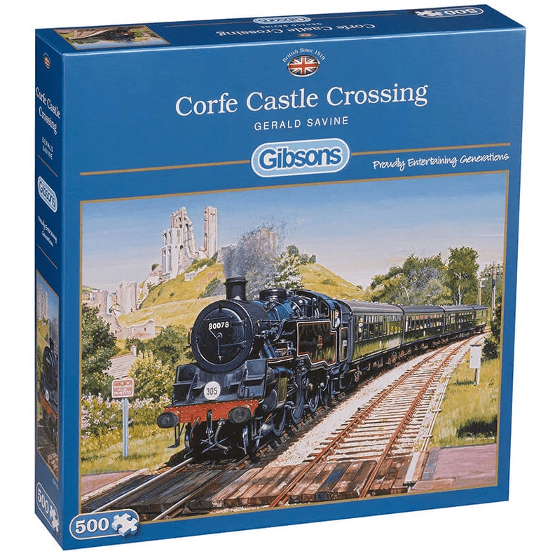 Køb Corfe Castle Crossing - 500 brikker Brætspil