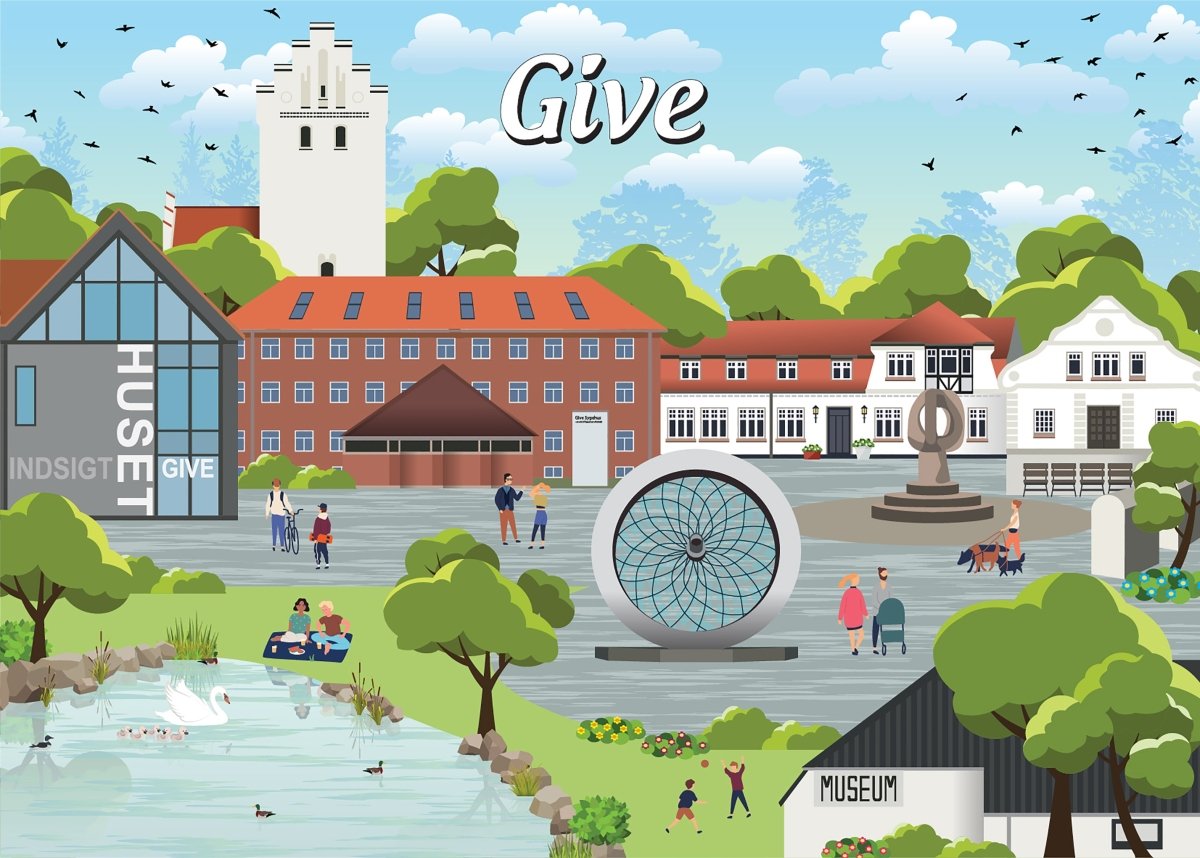 Køb Danske byer: Give