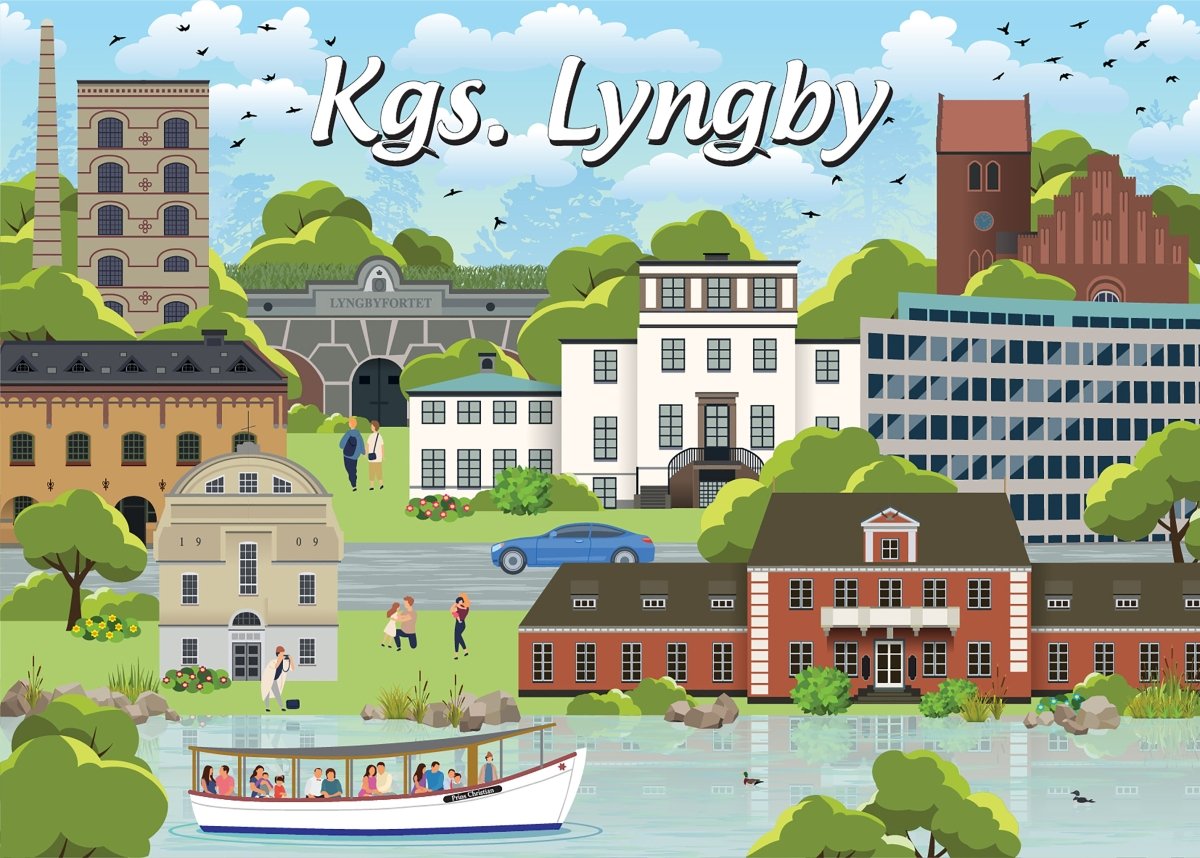 Køb Danske byer: Kgs. Lyngby