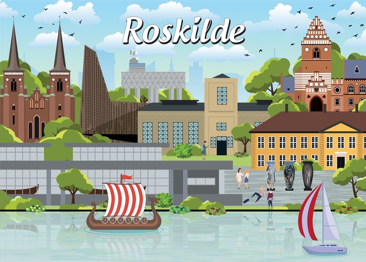 Køb Danske byer: Roskilde