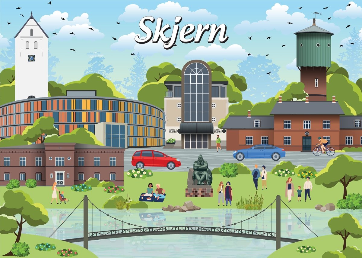 Køb Danske byer: Skjern