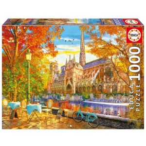 Køb Davison: Paris - Notre Dame om efteråret - 1000 brikker Brætspil