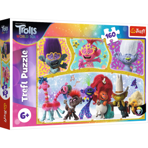 Køb Dreamworks Trolls - 160 brikker Brætspil