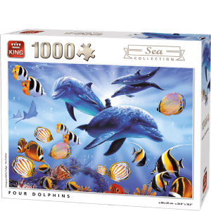 Køb Four Dolphins - 1000 brikker Brætspil