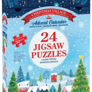 Køb Julekalender - Landsbyen ved juletide (24 x 50 brikker) Brætspil