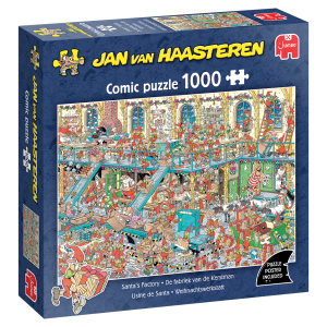 Køb Julemandens legetøjsbutik - 1000 brikker Brætspil