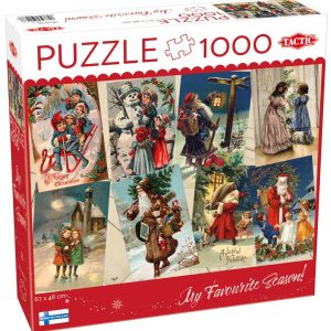 Køb Klassiske julekort - 1000 brikker Brætspil