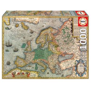Køb Kort over europa - 1000 brikker Brætspil