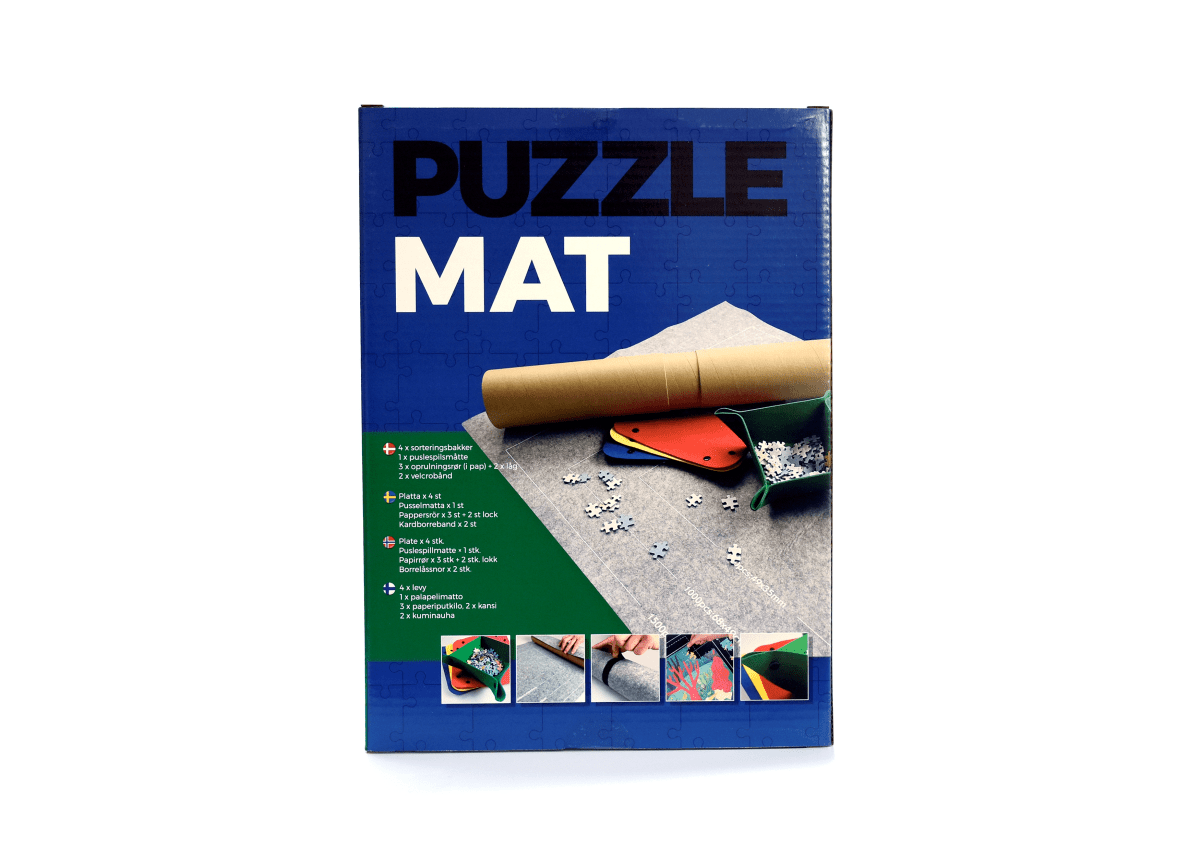 Køb Puslespilsmåtte med sorteringsbakker - op til 1500 brikker Brætspil