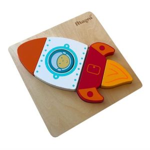 Køb Rumraket fra Goki - 5 brikker Brætspil