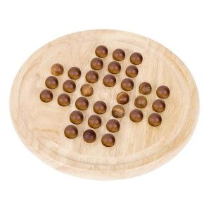 Køb Solitaire i rent træ Brætspil