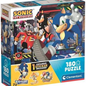 Køb Sonic: Klar til kamp - 180 brikker Brætspil