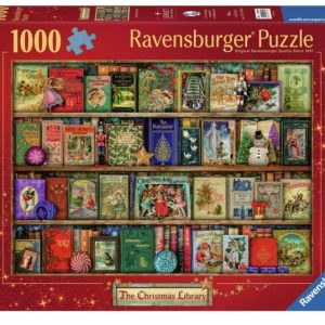 Køb Stewart: Jule biblioteket - 1000 brikker Brætspil
