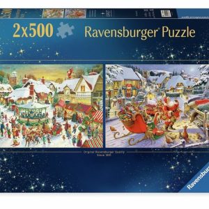 Køb Trower: Jul - 2 x 500 brikker Brætspil