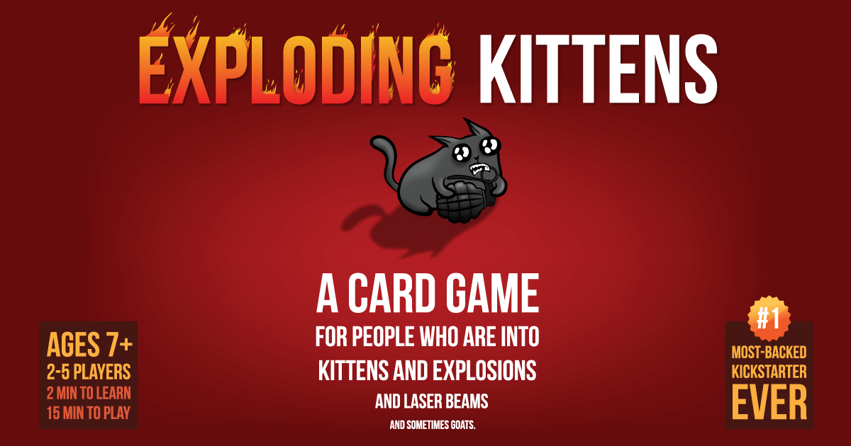 Køb Exploding Kittens - Engelsk Brætspil