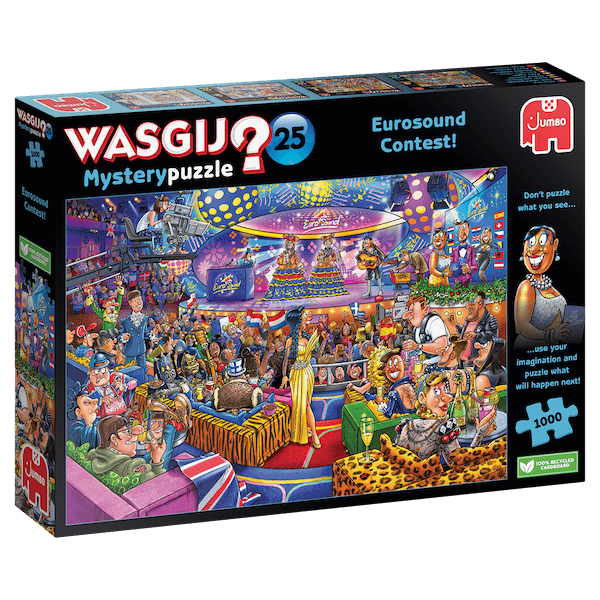 Køb Mystery 25: Europæisk Melodi Grand Prix - 1000 brikker Brætspil
